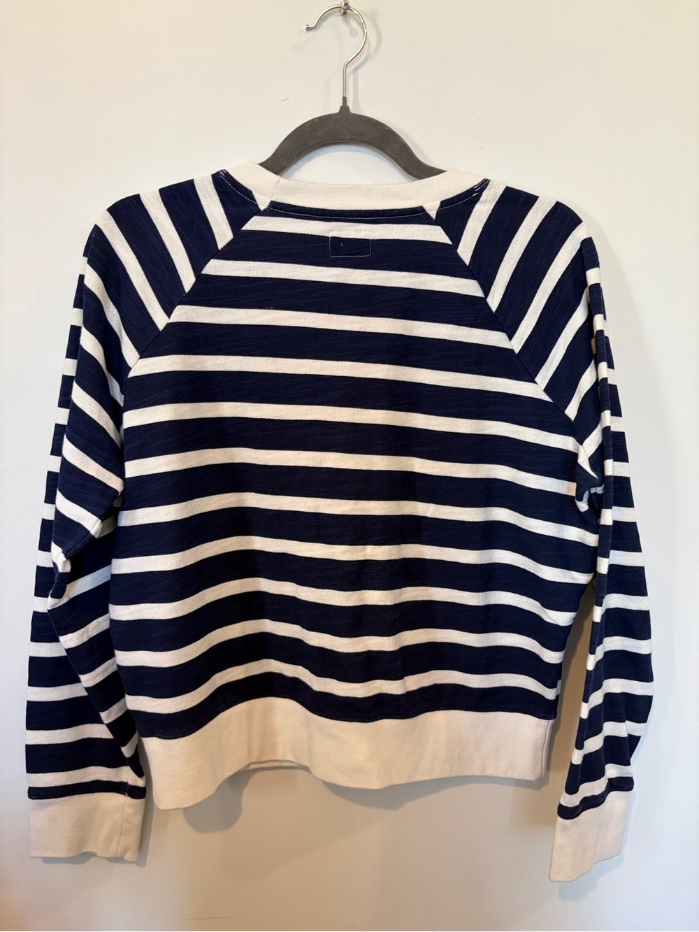 J. Crew Vintage cotton terry crewneck pullover in stripe - Small - Picture 9 of 13